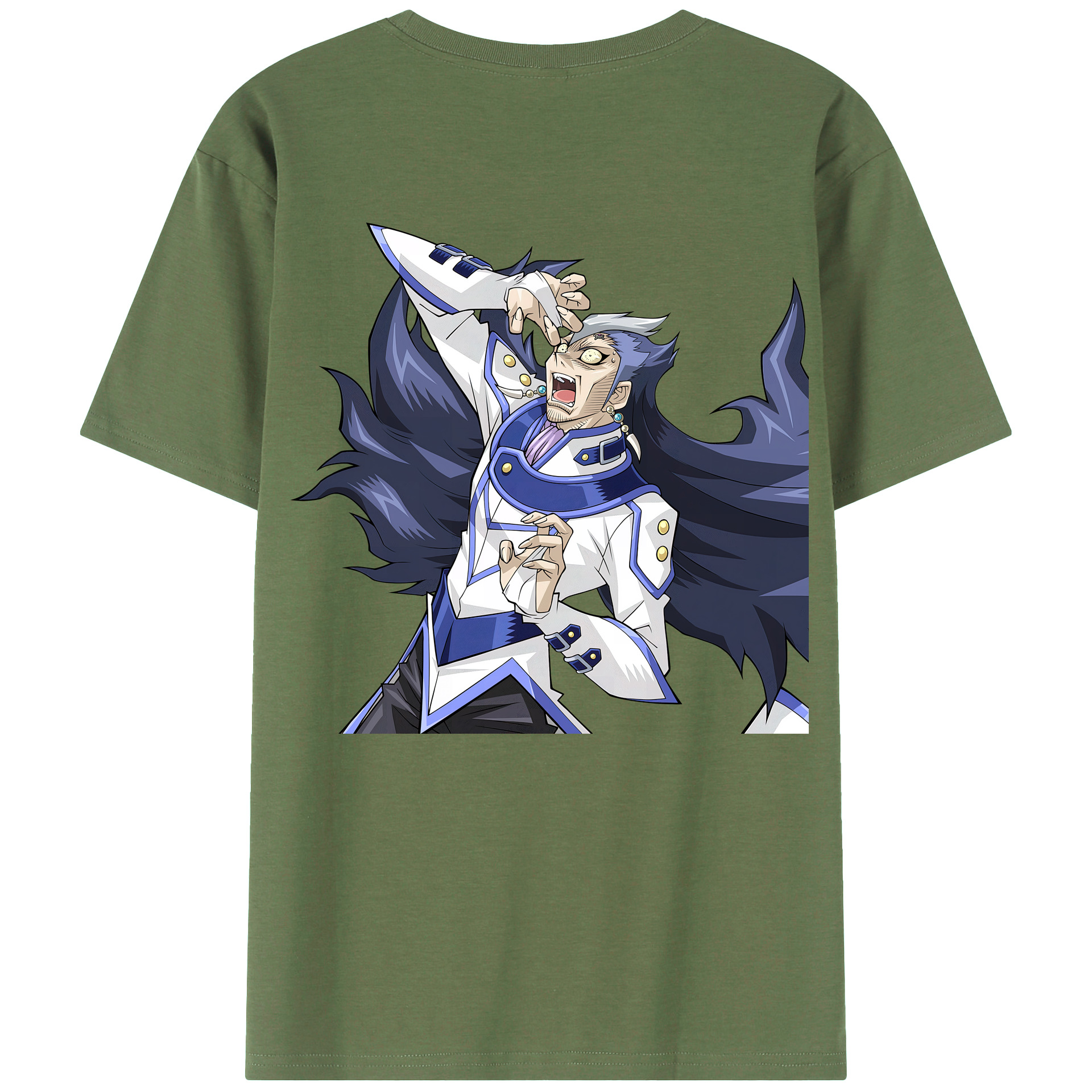 （画像用） 遊☆戯☆王 Yu-Gi-Oh! 綿100％ メンズ半袖Tシャツ（バックプリント） 通気性